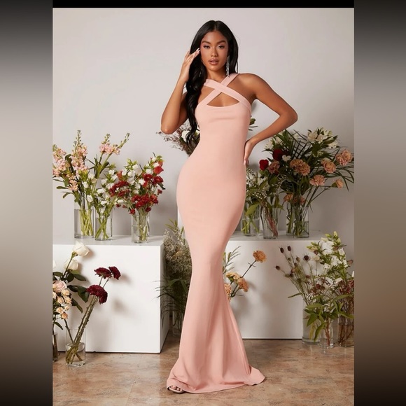 Light Pink mermaid Dress New - Picture 4 of 8